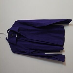 Men's Button Down Marquis Signature, 16/16.5, 36-37 Slim Fit, purple